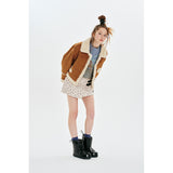 CHERRY SUEDE MUSTANG JACKET [CAMEL]