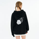 Monster Rose Hoody [White Glitter]