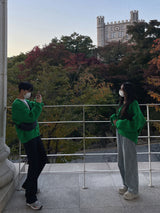 [ONLY ASCLO] ASCLO Elastic Cardigan (Green) (6623299829878)