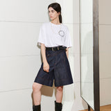 OVER-FIT SMALL RING COLOR LOGO T-SHIRT, WHITE (6633131180150)