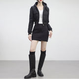 two-gen string padded skirt