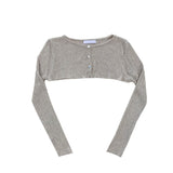 Underboob button cardigan