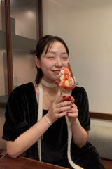 ホリデーリボンベルベットブラウス