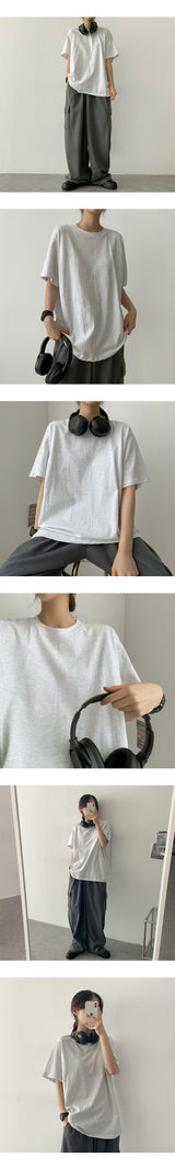 Standard Basic Plain Short-Sleeved Tee