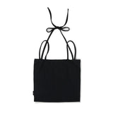 Halter Ribbon Top [BLACK] (6674528305270)