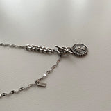 アンティークトグルバーネックレスエリシコインネックレス//cop Antique Toggle Bar Elisicoin Necklace
