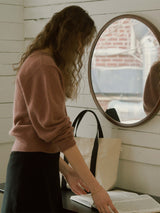 Raccoon v-neck knit (6653803004022)