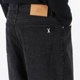 Signature Stud Wide Fit Denim Pants Black