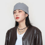 リブドピンタックショートビーニー / ribbed pintuck short beanie