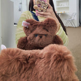 Brown Yeti Teddy bear (6658149417078)