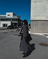 [WOOL 50%] [MADE] wool maxi trench mac coat