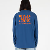 RLLR1102 クルーバックロゴロングスリーブ/RLLR1102 Crew Back Logo Long Sleeve - Blue