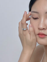 カルセドニーオーバルリング / Chalcedony oval silver Ring
