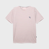 Dolphin stripe boat neck half sleeve t shirts (6583571677302)