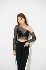 サムホールシルクロップTシャツ / TOP(9330) Thumbhole Siru Crop Tee