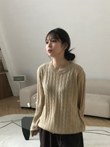 Pollito winding round knit