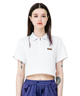 RNHI COLLAR ZIP UP CROP TEE (6589982441590)