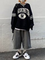 ウォッシングトーンVネックニットウェア/Washington V-neck Knitwear