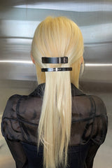 NO.372 [ブラック] ヘアオープンピン 2セット