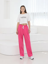 バンディングワンタックスウェットパンツ / P004 BANDING ONE TUCK SWEAT PANTS_PINK