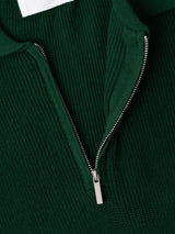 LMNカラーリングハーフジップアップハッチ半袖ニット/LMN Cooling Half Zip-Up Hachi Short-Sleeved Knitwear (9 colors)