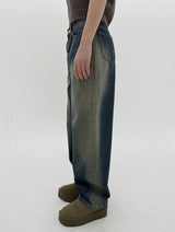 ヒーティングウォッシングデニムパンツ / No.3043 Heating washing denim pants (2color)