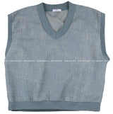 Mone Isabel Tweed V Neck Vest (6color) (6563754737782)