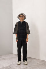 ストライプドオーバーサイズドTシャツ / STRIPED OVERSIZED T-SHIRT (4576079216758)
