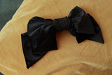 Tweed Mixed Velvet Ribbon Hair Pin (6611854852214)