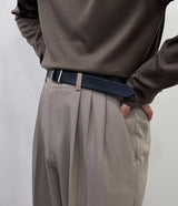 カーリング3タックスラックス/UN718 Curling Three-Tuck Slacks (3 colors)