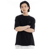 オーバーフィットマシュマロポイントショートスリーブT/OVERFIT MARSHMALLOW POINT SHORT-SLEEVED T-BLACK