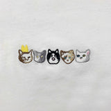 コラボレーションキャットロゴTシャツ（白）I Mewhan × VVV (6554125631606)