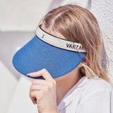 Organic band paper sun visor White