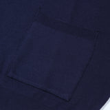 Oversize out pocket cotton knite K9 Navy (6630210797686)