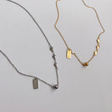 ボールシンプルハート2WAYハンドメイドネックレス / shii Ball Simple Heart Two Way Handmade Necklace