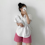 Buttoned Front Loose Fit Shirt
