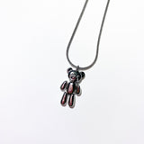 Silver baby bear necklace (6673129734262)