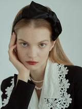 Double Satin Ribbon Headband(Copy) (6611852427382)