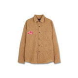 Bluesf Waffle Checkered Oversized Fit Shirt - PINK & YELLOW