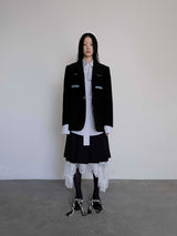 Black Corduroy Window Tailored Jacket (6635873632374)