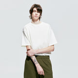 ジャカードニットTシャツ / jacquard knit t-shirt ivory