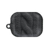 (14 Charcoal) Twisted Knitted matte AirPods Case