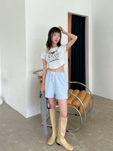 マンデイクロップTシャツ / Monday Crop T-shirt (4color)