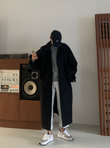 Nus. Black Mac Coat(봄 가을)