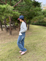 Basic side line point denim