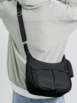 ナイロンユーティリティメッセンジャーバッグ/HIGORO NYLON UTILITY MESSENGER BAG BLACK