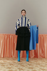 Stripe rib knit