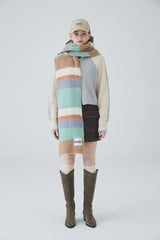 カラーストライプマフラー / Color Stripe Muffler [Mint]