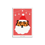 SANTA CLAUS TIGER POST CARD (6538538778742)