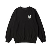 ハートプリンティングスウェット/HEART PRINTING SWEAT SHIRT-BLACK